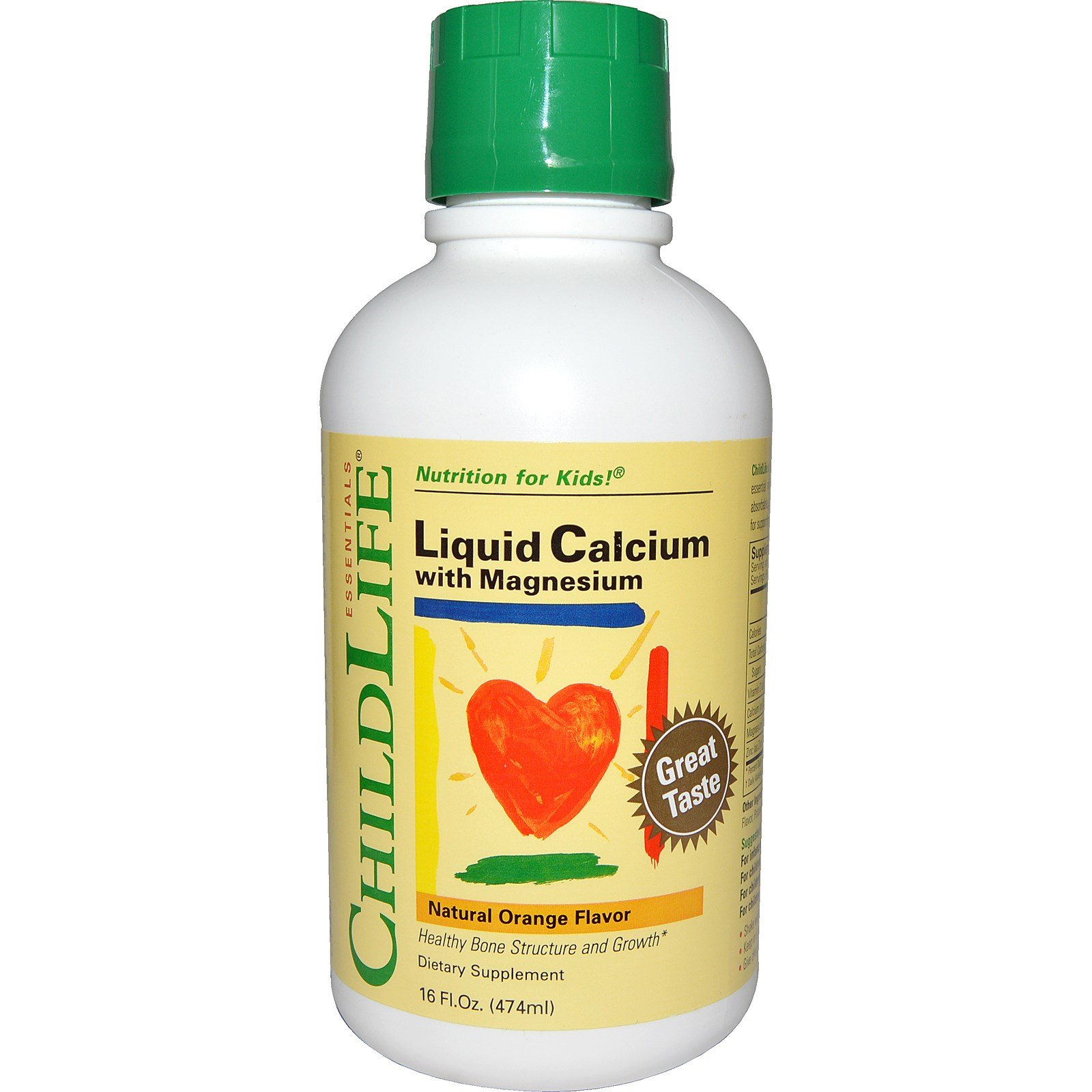 Greenshift Grid Homepage 15 Liquid Calcium with Magnesium, Natural Orange Flavor