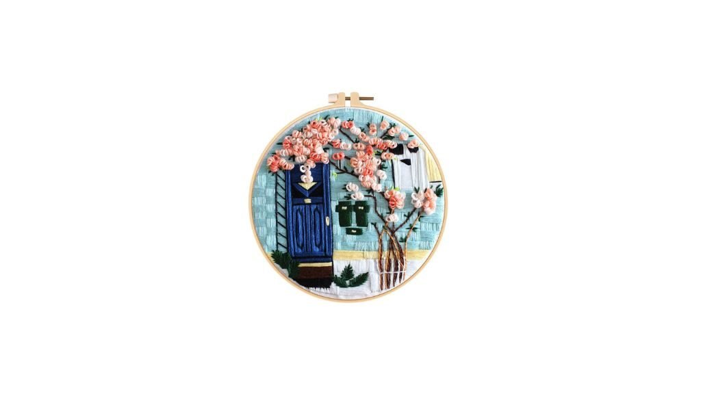 Cross stitch embroidery