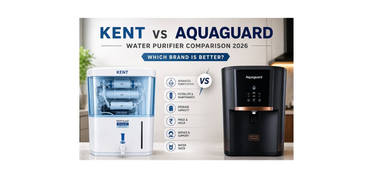 Aquaguard vs Kent Water Purifier: Which Is Better for Indian Homes? (2026) 1 Aquaguard vs Kent Water Purifier